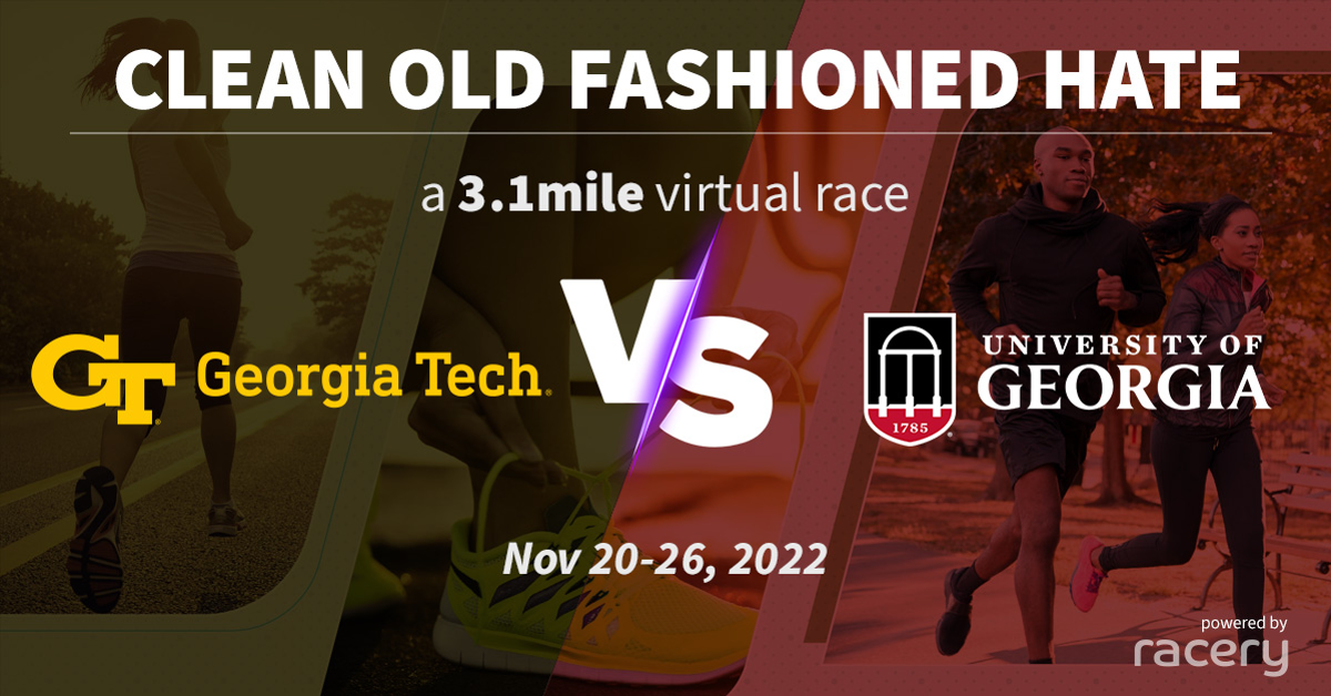 Time to Race! The Tech vs UGA Virtual 5K