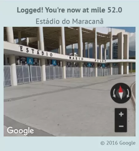 The virtual route finishes at the Macarena stadium, where the Olympic closing ceremonies will be