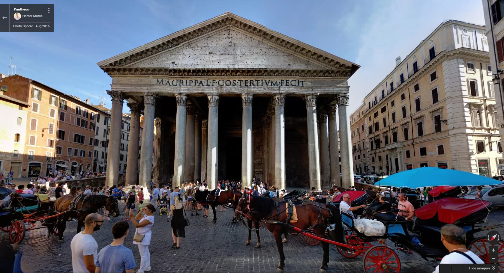 Virtual Race Street View of Pantheon