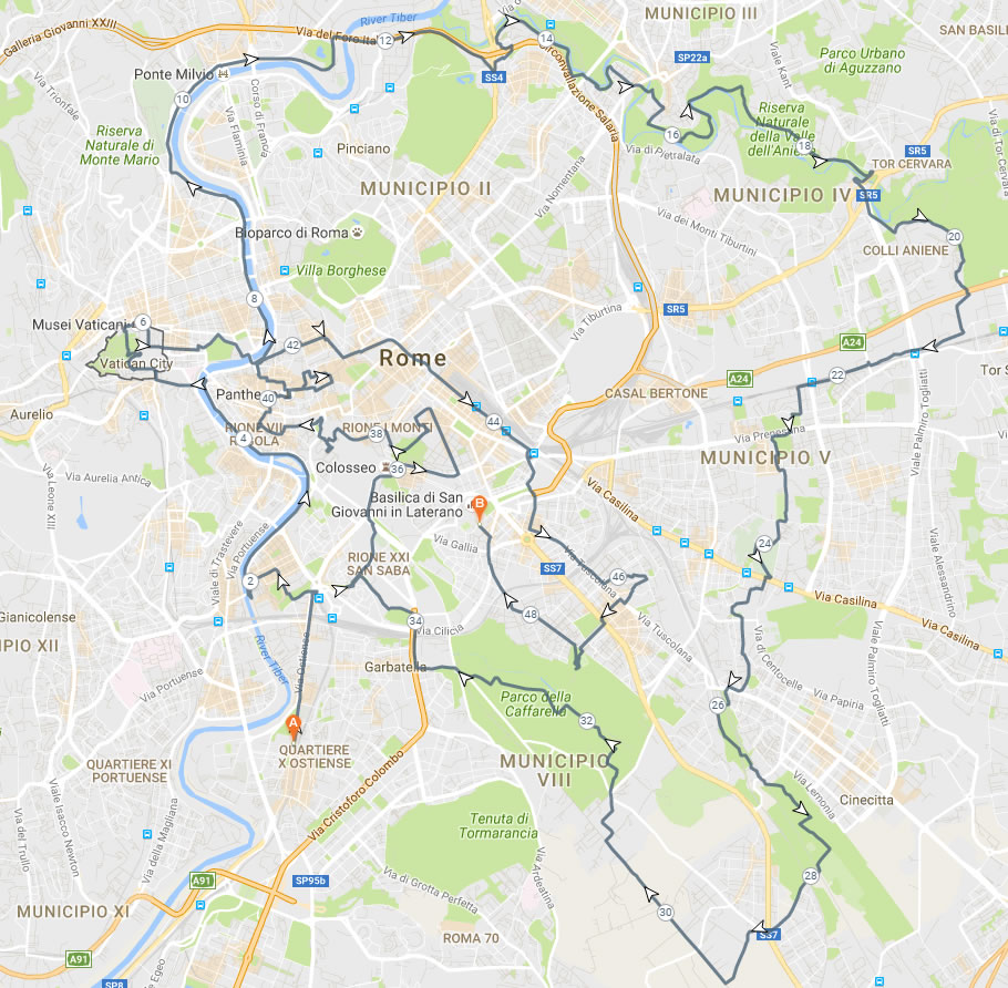 Challenge colleagues to a virtual race around Rome, Italy!