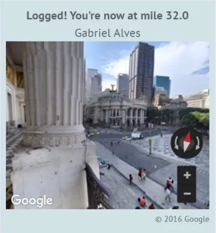 Midpoint of Rio virtual race