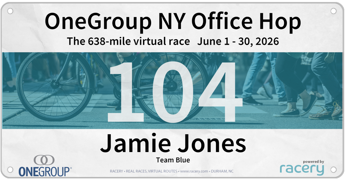 OneGroup race bib