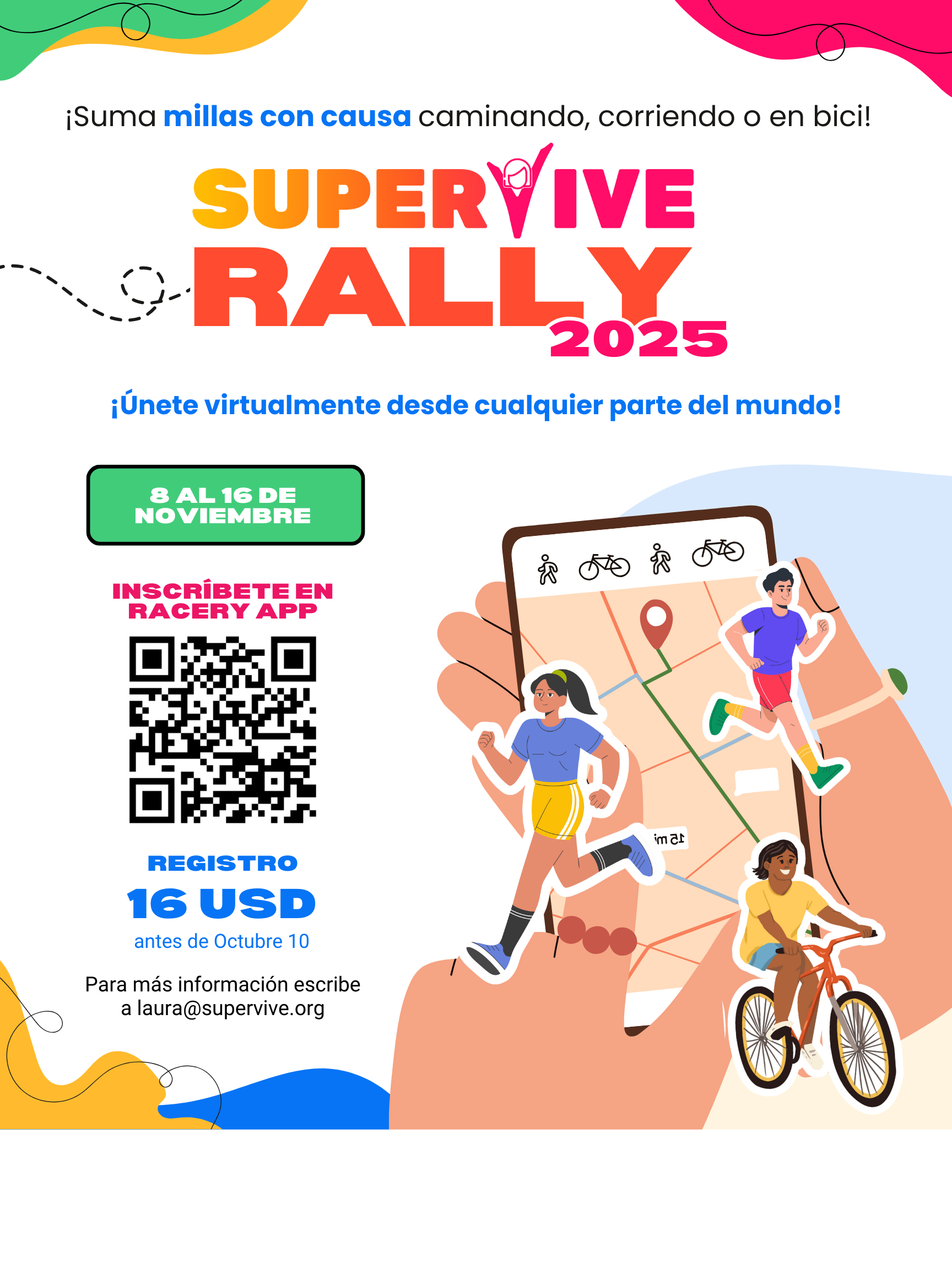 SuperVive Rally background Spanish